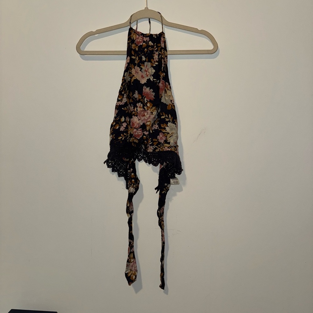 American Eagle Outfitters Floral Halter Top
